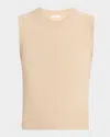 A.l.c Ian Cashmere Sweater Vest In Brown
