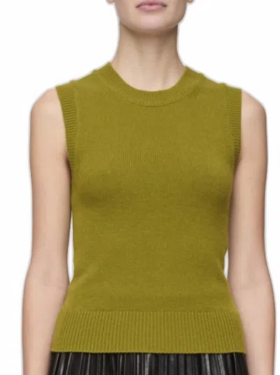 A.l.c Ian Sleeveless Cashmere Top In Loden In Green