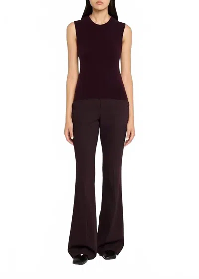 A.l.c Ian Sleeveless Sweater Top In Deep Plum In Purple