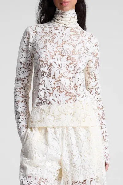 A.L.C INDY LACE TOP IN CREAM