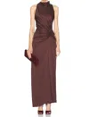A.l.c Inez Sleeveless Dress In Ganache In Brown