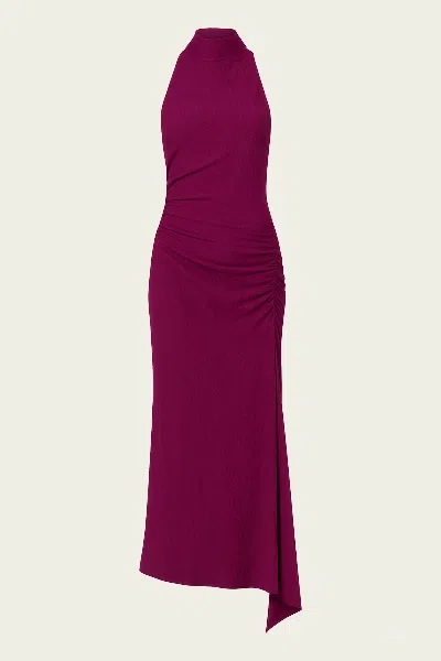 A.l.c Inez Textured Midi Dress In Jewel In Purple