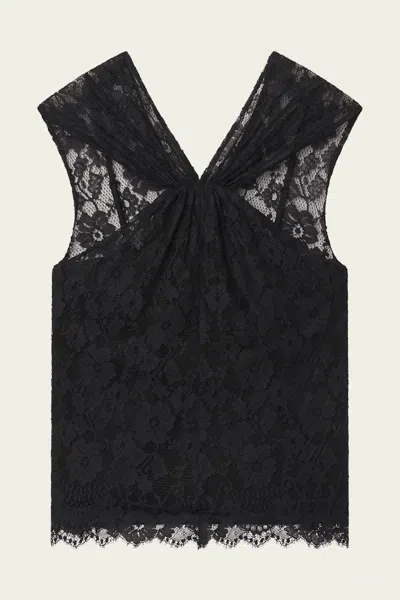 A.l.c Irina Lace Top In Black
