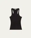 A.l.c Iris Racerback Tank Top In Black