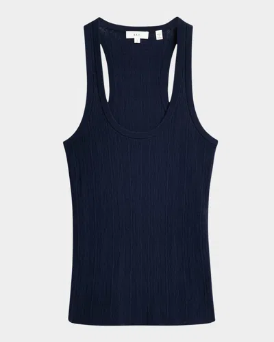 A.l.c Iris Racerback Tank Top In Navy