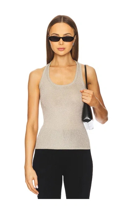A.l.c Iris Top In Metallic Neutral