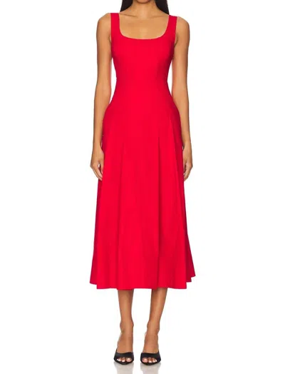 A.l.c Isabel Dress In Rouge In Multi