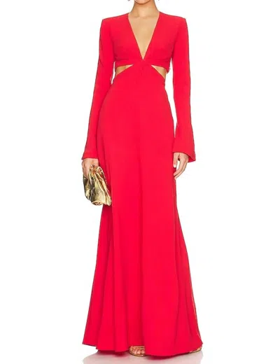 A.l.c Issa Dress In Dark Poinciana In Red
