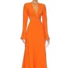 A.l.c Issa Dress In Vivid Orange