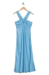 A.l.c . Ivy Satin Midi Dress In Blue