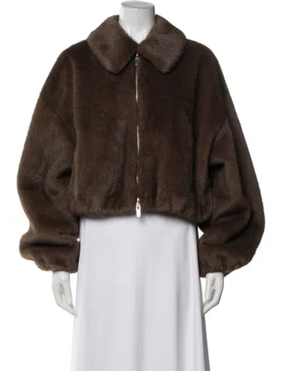 Pre-owned A.l.c Jacket In Brown