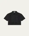 A.l.c Jade Short-sleeve Eyelet Top