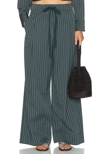 A.l.c James Pant In Carbon Blue Multi