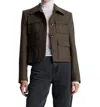 A.l.c Jamie Jacket In Tan/olive In Multi