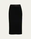 A.l.c Jane Embellished Knit Midi Skirt In Black