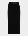 A.l.c Jane Embellished Knit Midi Skirt In Black