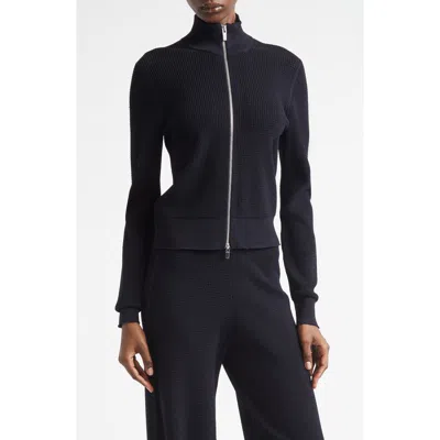 A.l.c . Jax Knit Zip Cardigan In Blue