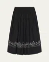 A.l.c Jay Eyelet Midi Skirt