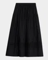 A.l.c Jay Eyelet Midi Skirt
