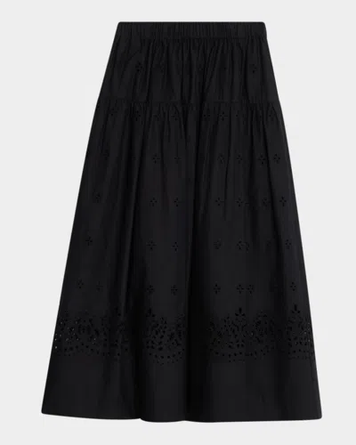 A.l.c Jay Eyelet Midi Skirt