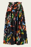 A.l.c Jayden Cotton Midi Skirt In Black Multi