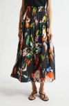 A.l.c . Jayden Print Maxi Skirt In Multi