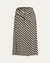 A.l.c Jean Check Midi Skirt