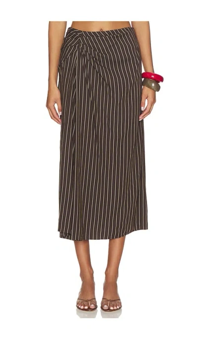 A.l.c Jean Skirt In Brown