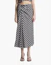 A.l.c Jean Skirt In Black & Tan In Black