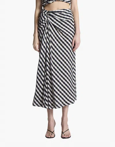 A.l.c Jean Skirt In Black & Tan