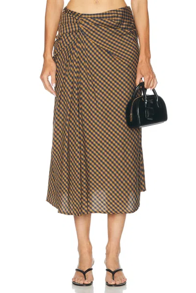 A.l.c Jean Skirt In Multi