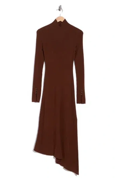 A.l.c . Jett Asymmetrical Merino Wool Blend Midi Dress In Multi