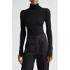 A.l.c . Jett Rib Turtleneck Sweater In Black