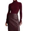 A.l.c Jett Top In Burgundy In White