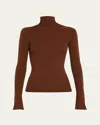 A.l.c Jett Turtleneck Top In Brown