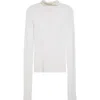 A.l.c . Jo Cotton Blend Turtleneck Top In Bright White