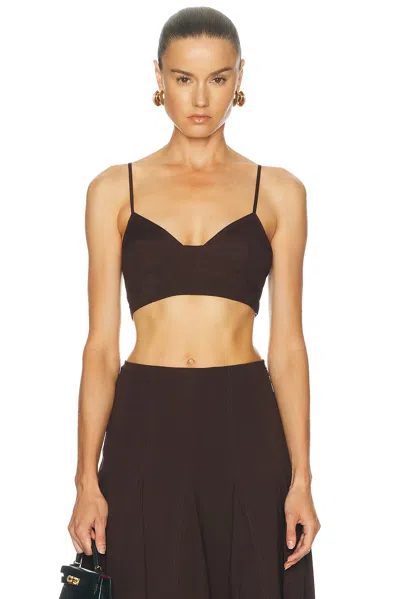 A.l.c Joan Bra Top In Brown