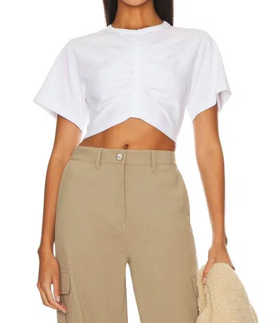 A.l.c Johanna Cotton Jersey Tee In White