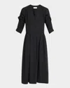 A.l.c Jordan Long-sleeve Tunic Dress In Black