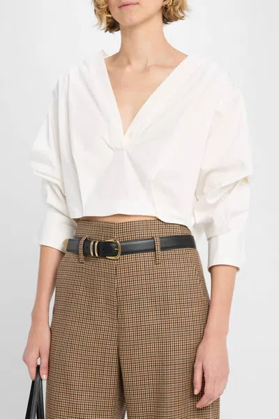A.l.c Jordan V-neck Top In White