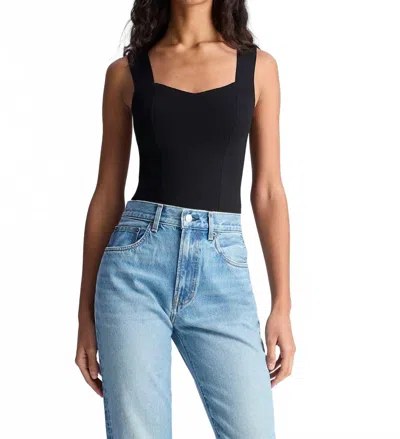 A.l.c Jordana Compact Knit Top In Black