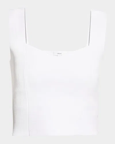 A.L.C JORDANA SEAMED CROPPED TANK TOP