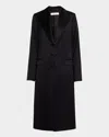 A.l.c Jude Satin Coat In Deep Navy