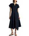 A.l.c Julianna Short-sleeve A-line Cotton Midi Dress