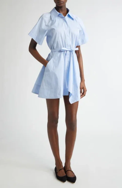 A.l.c . Julie Mini Shirtdress In Sky Blue