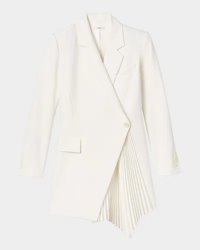 A.l.c Juliet Pleated Blazer Mini Dress In Neutral