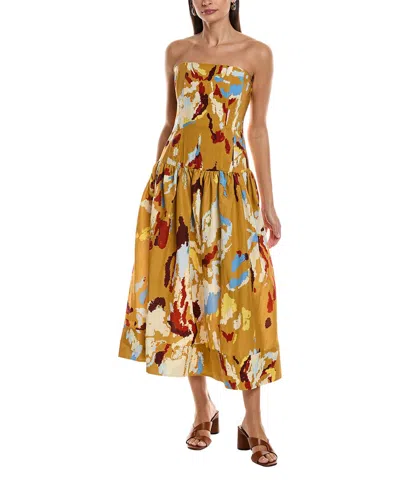 A.l.c . June Midi Dress In Brown