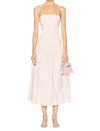A.l.c June Strapless Drop-waist Dress In Pink