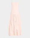 A.l.c June Strapless Drop-waist Dress In Neutral