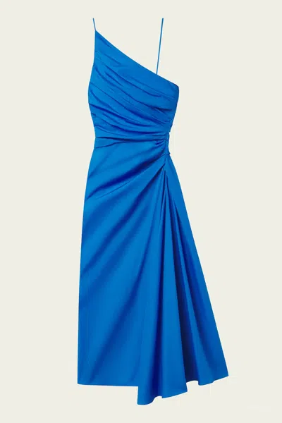 A.l.c Juno Cotton Midi Dress In Cornflower In Blue